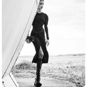 NWT Zara M DRESS BLACK draped knotted COLLECTION 08 W/F 2020